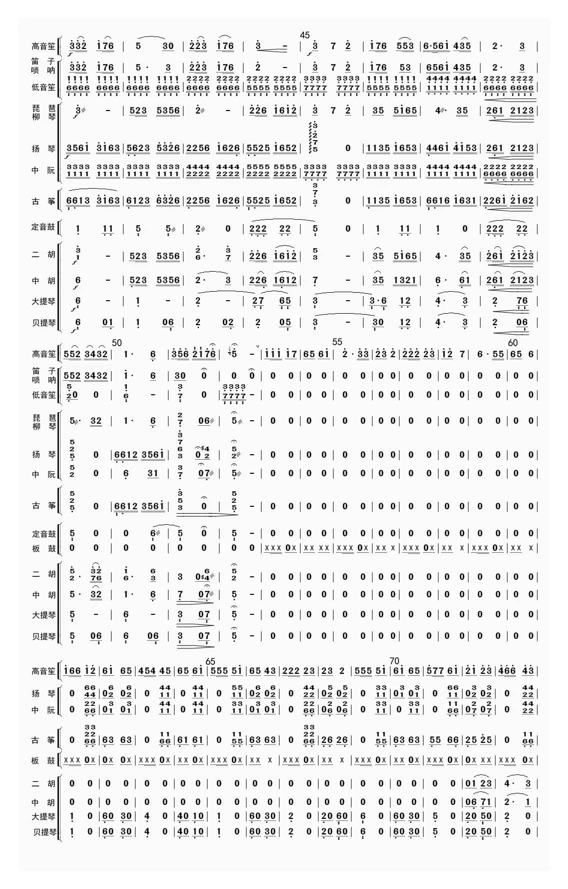 太行乡情（总谱）