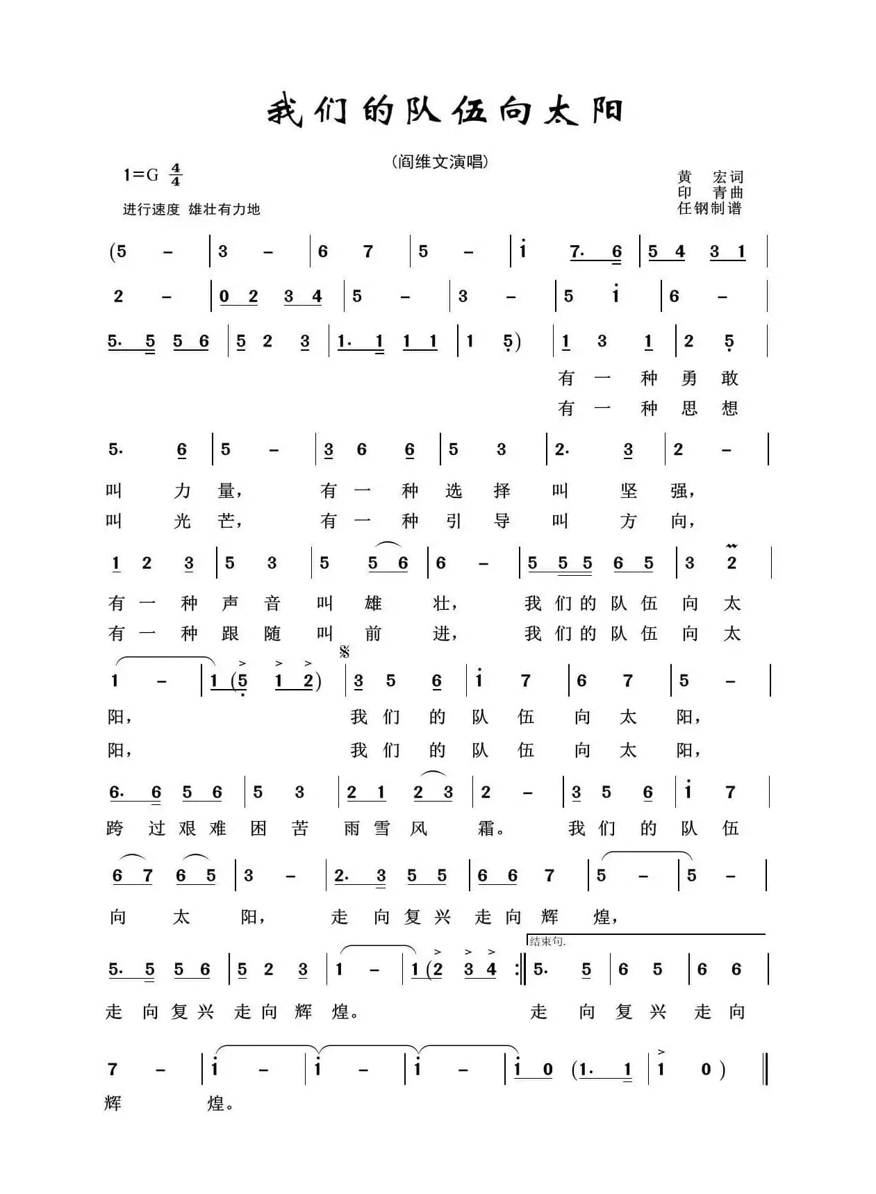 军旅歌曲100首：我们的队伍向太阳