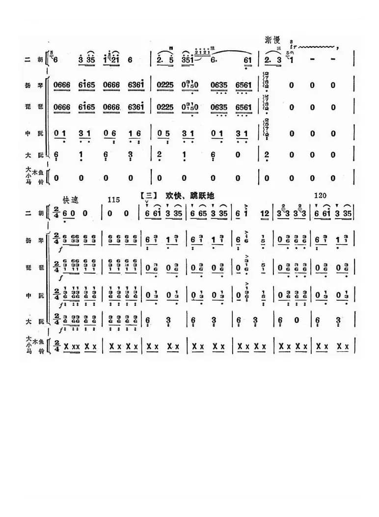 奔驰在千里草原（总谱）