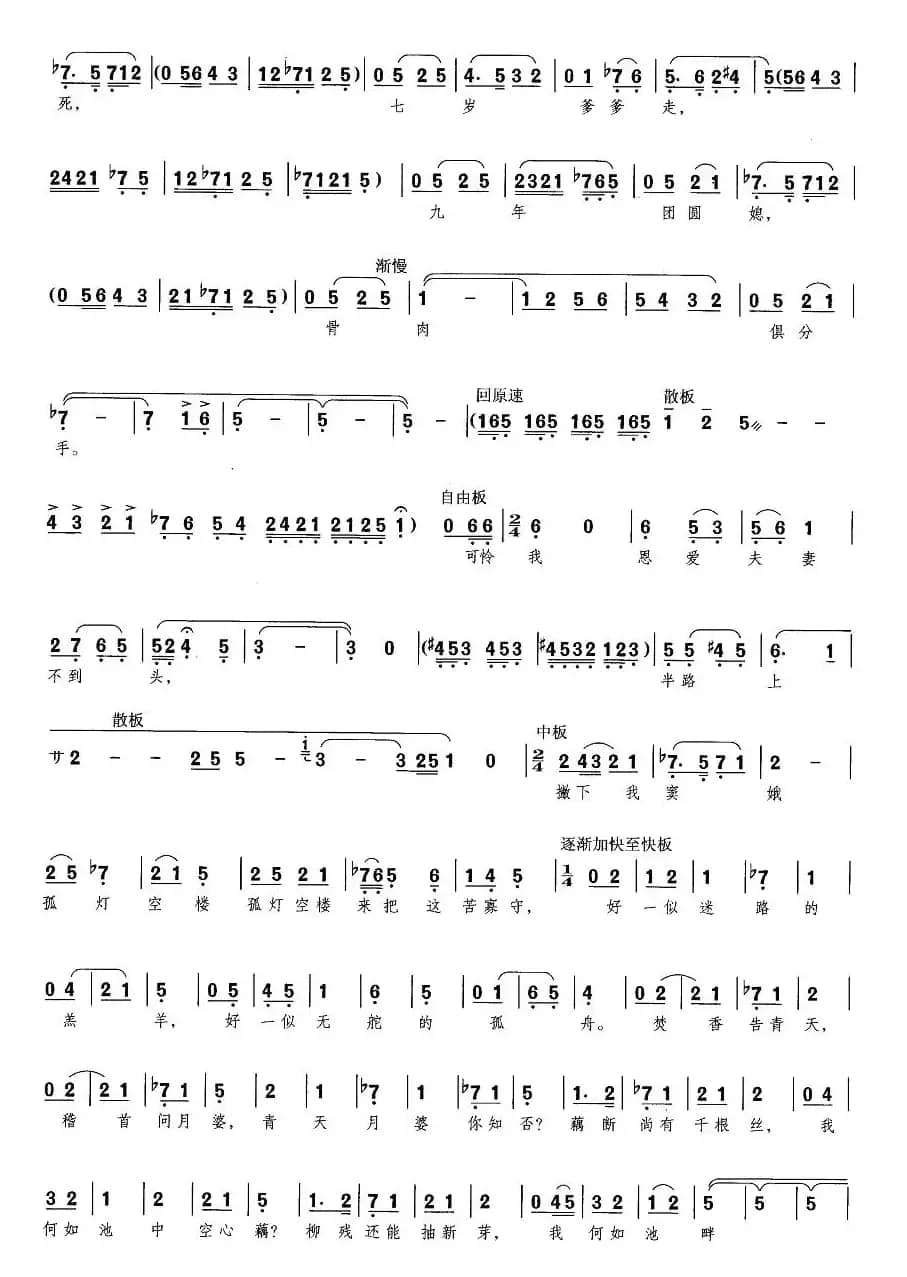 歌剧《窦娥冤》选曲（4)倚门）