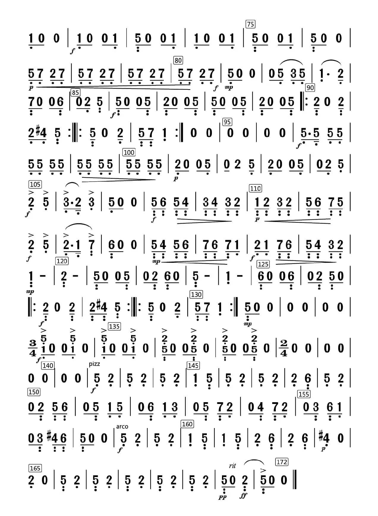 沂蒙山歌（笛子独奏+乐队伴奏大提琴分谱）