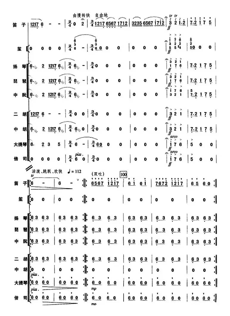 塔塔尔族舞曲（总谱）