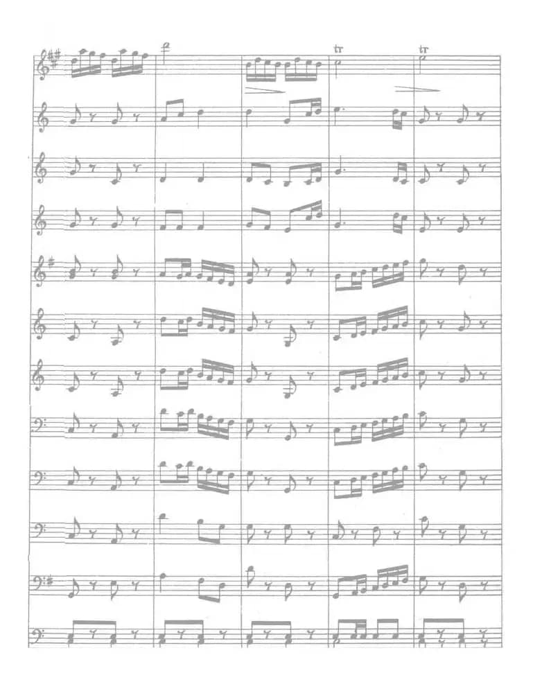 人民解放军进行曲(总谱)