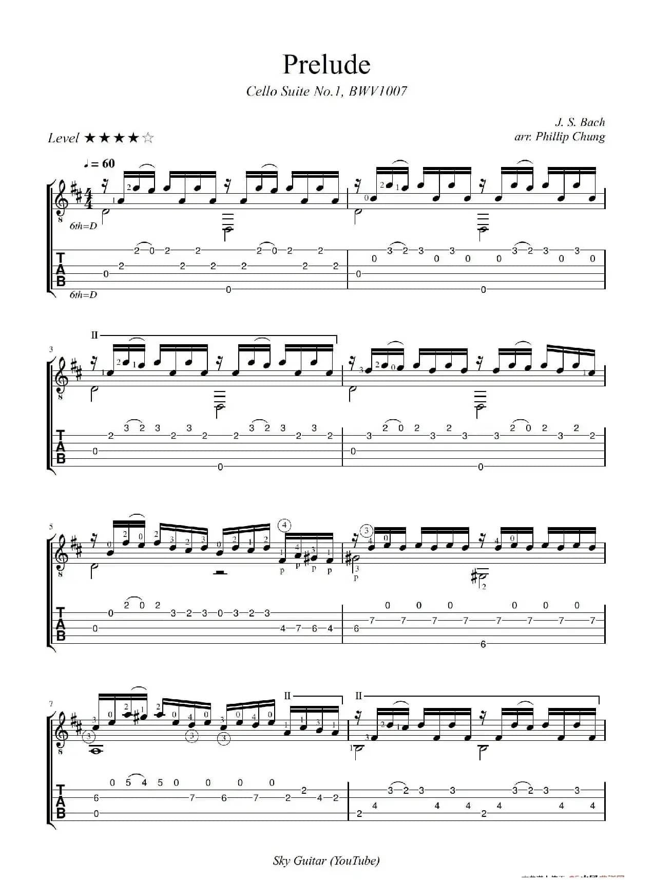 巴赫 无伴奏大提琴组曲（Prelude BWV 1007）