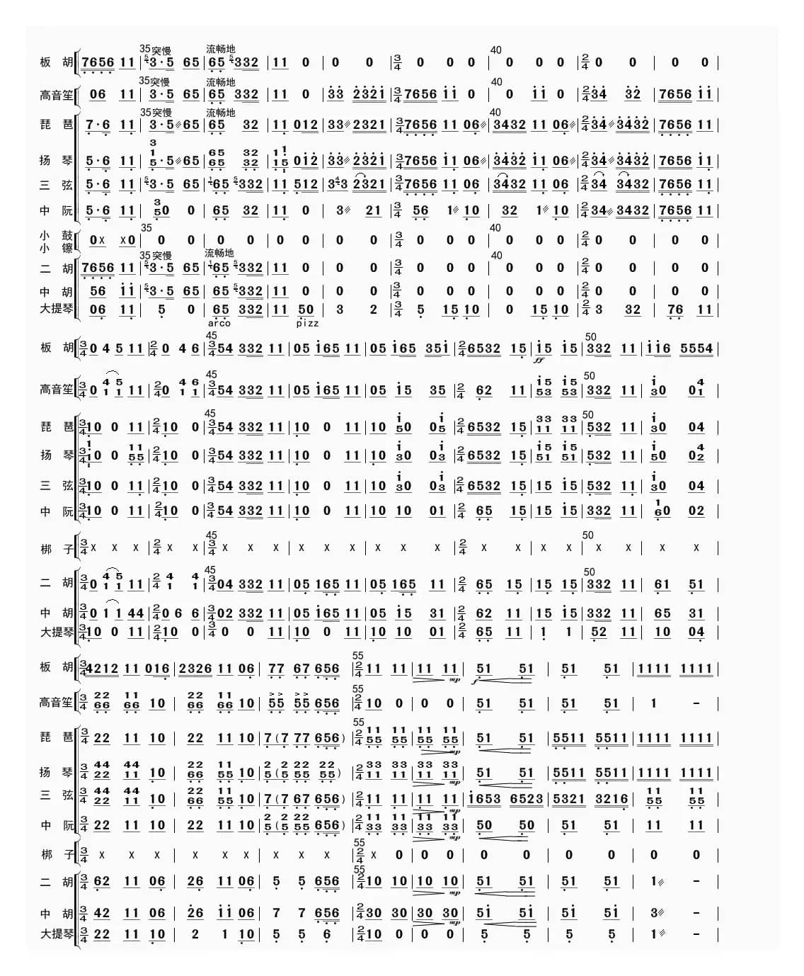 大起板（总谱）