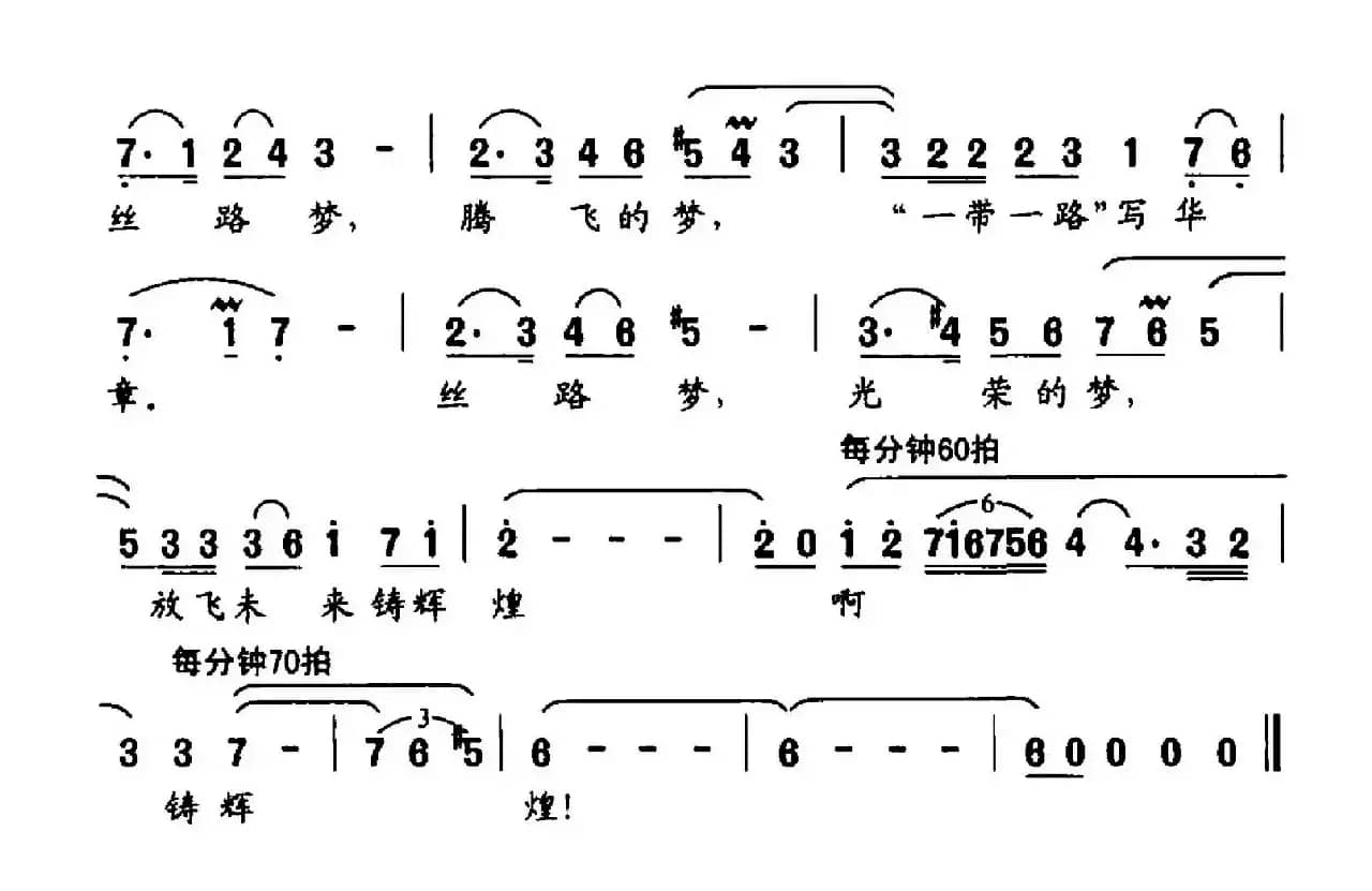 丝路梦（胡宏伟词 刘聪曲）