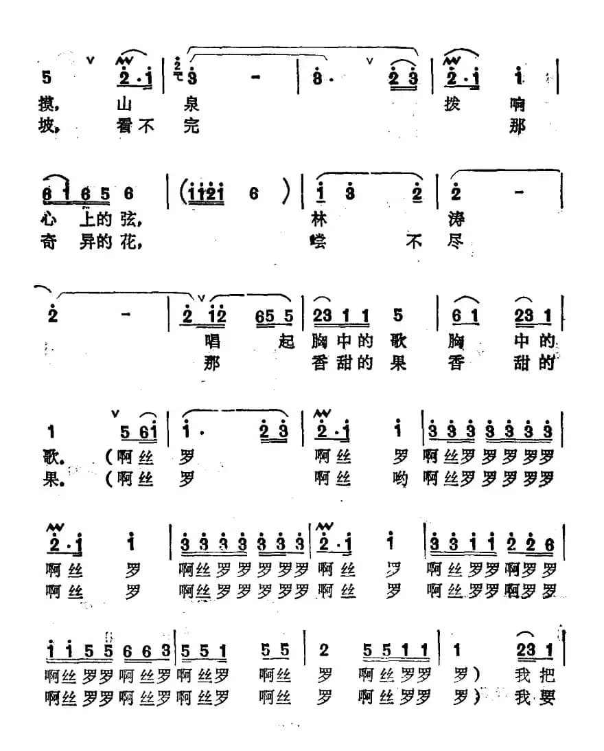 护林员之歌（王致铨词 李景铄 张用生曲）