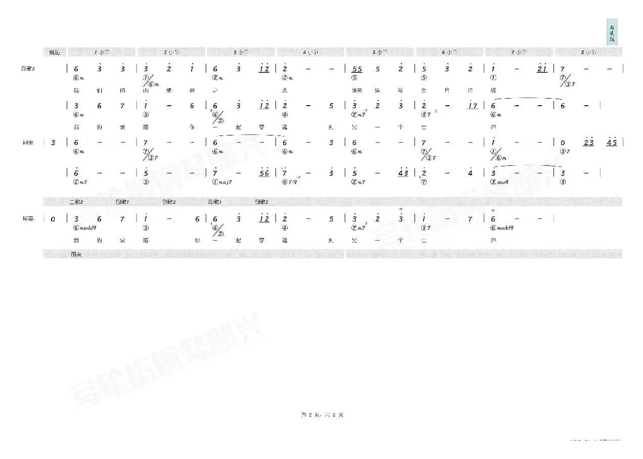 山楂树之恋（简和谱）