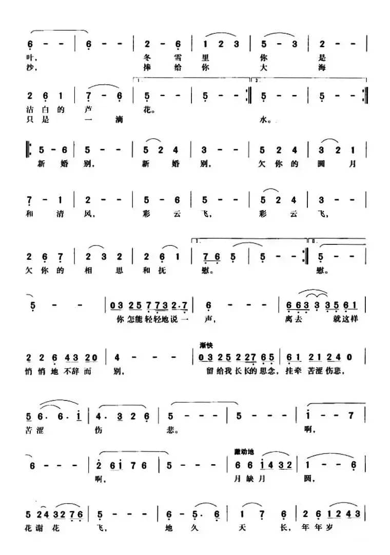 你是我心灵的港湾（歌剧《芦花白·木棉红》选曲）