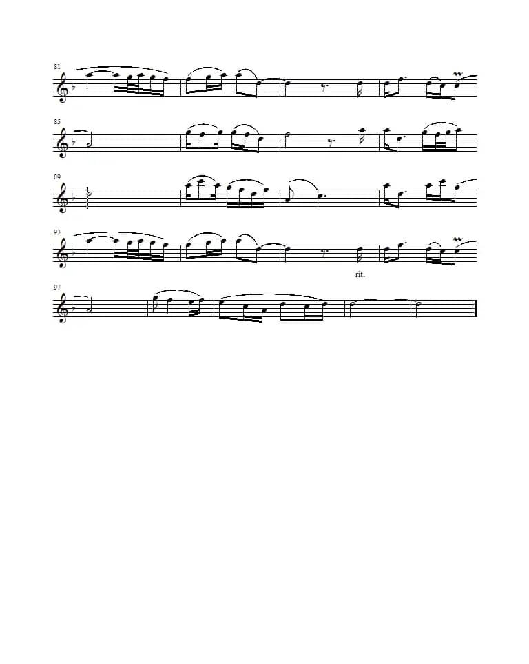 身骑白马（提琴谱）