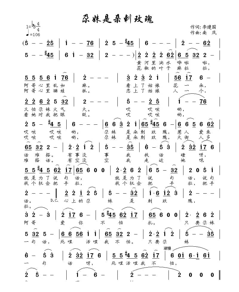 尕妹是朵刺玫瑰