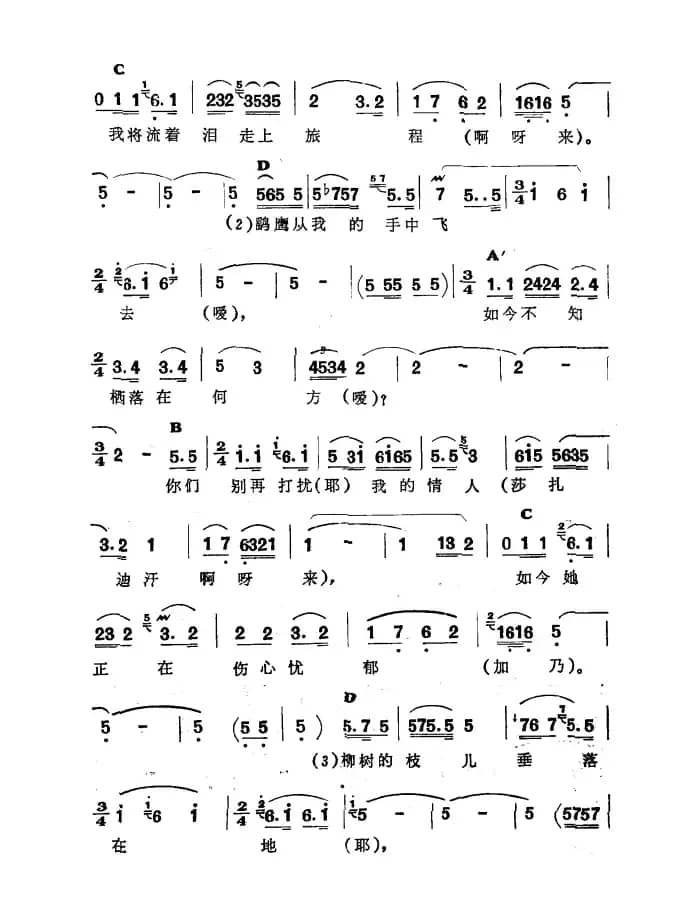 莎扎迪汗（新疆伊犁 维吾尔民歌 第八套《嗨嗨，傻呀》）