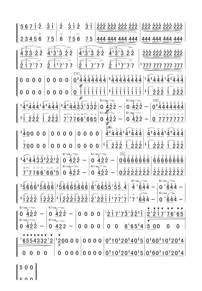 马刀舞曲(小号分谱)简谱