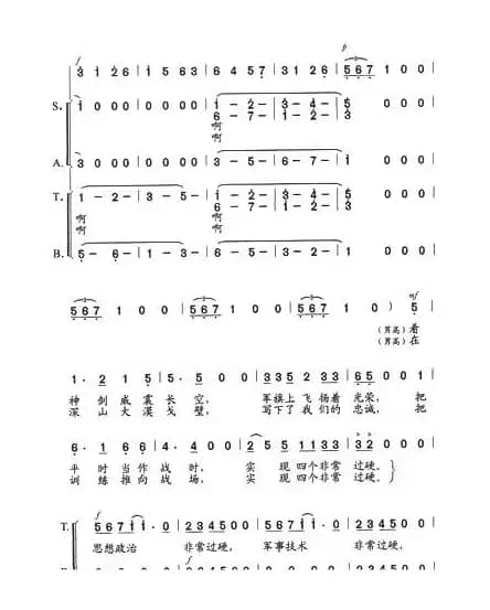 四个非常过硬歌