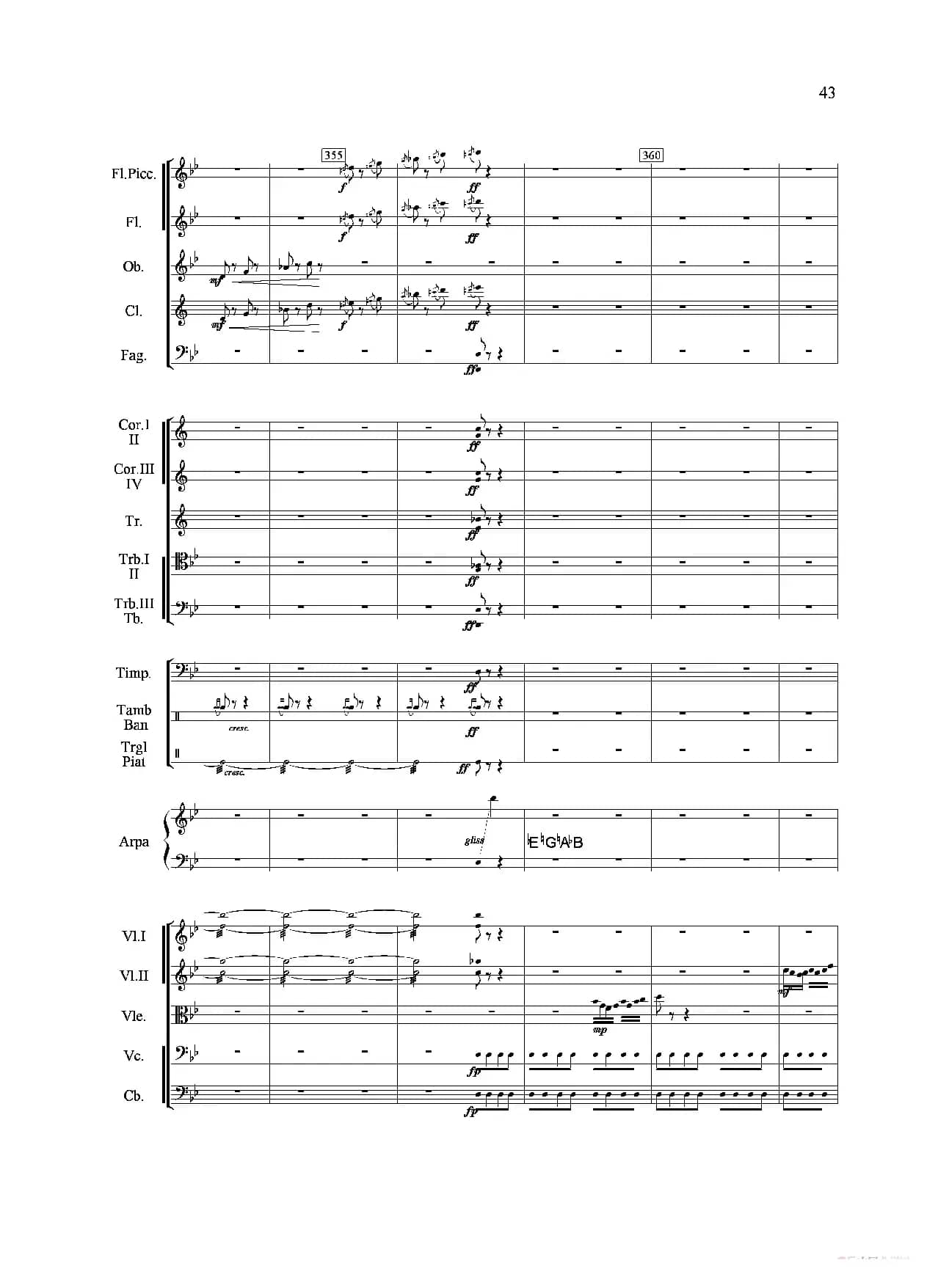 山歌妹传奇（第三乐章）（交响组曲总谱）