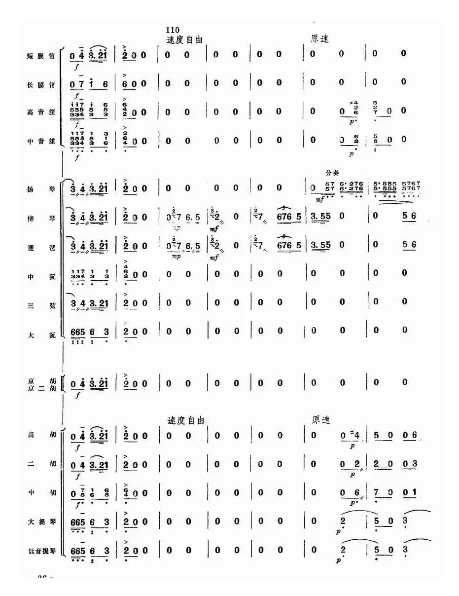 乱云飞（总谱）