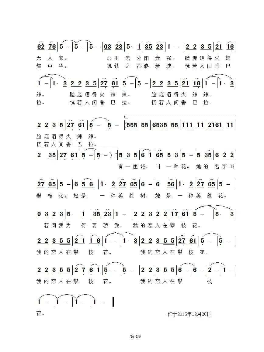 我的恋人在攀枝花