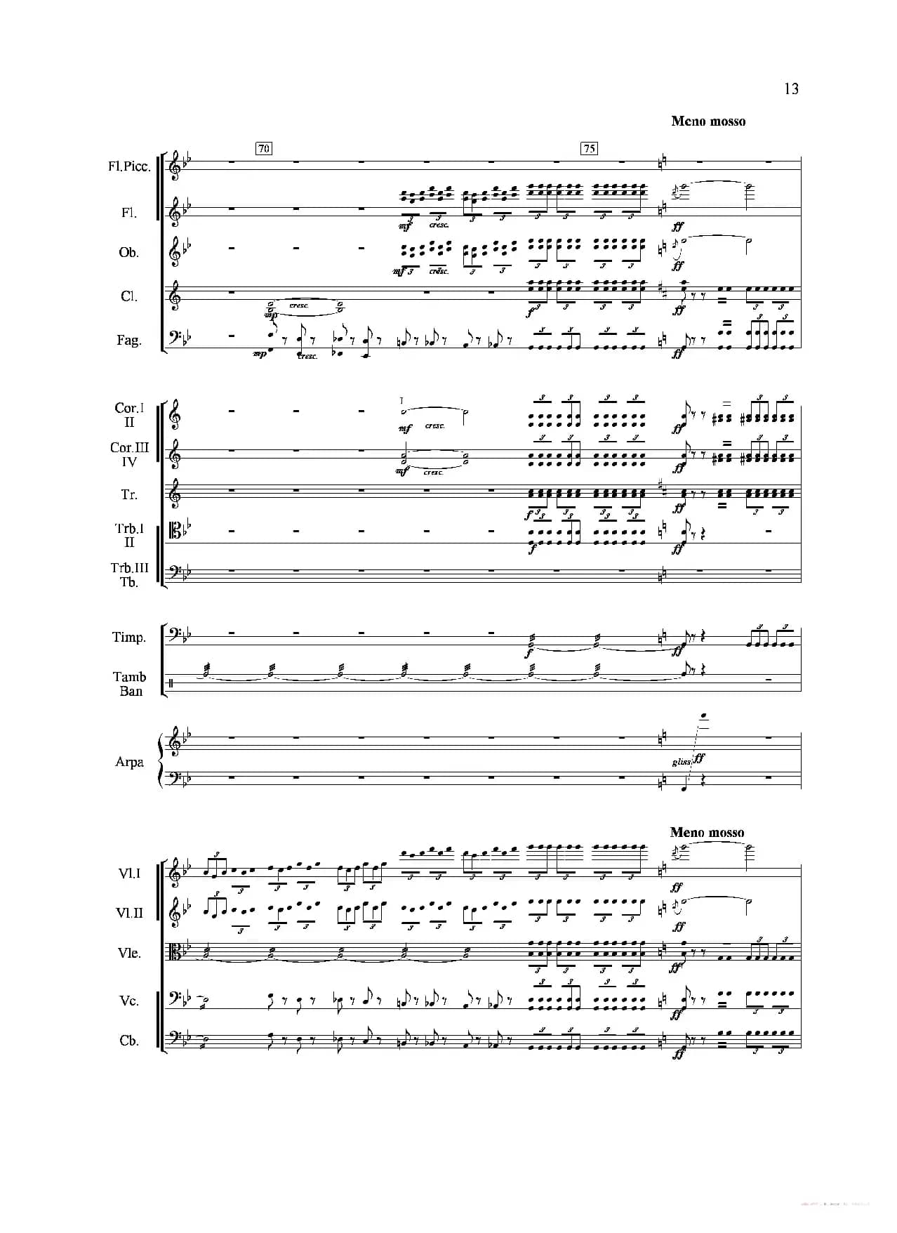 山歌妹传奇（第一乐章）（交响组曲总谱）