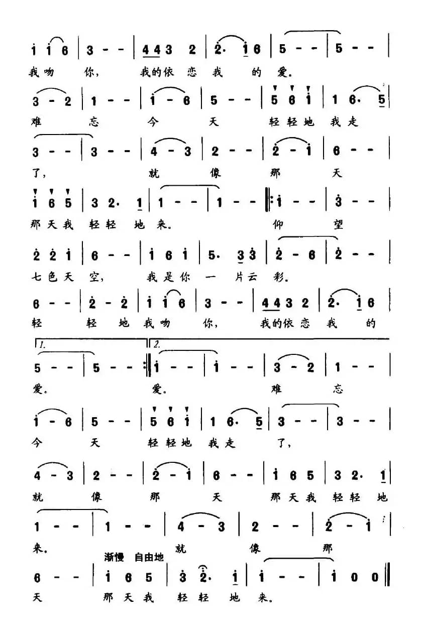 我的依恋，我的爱