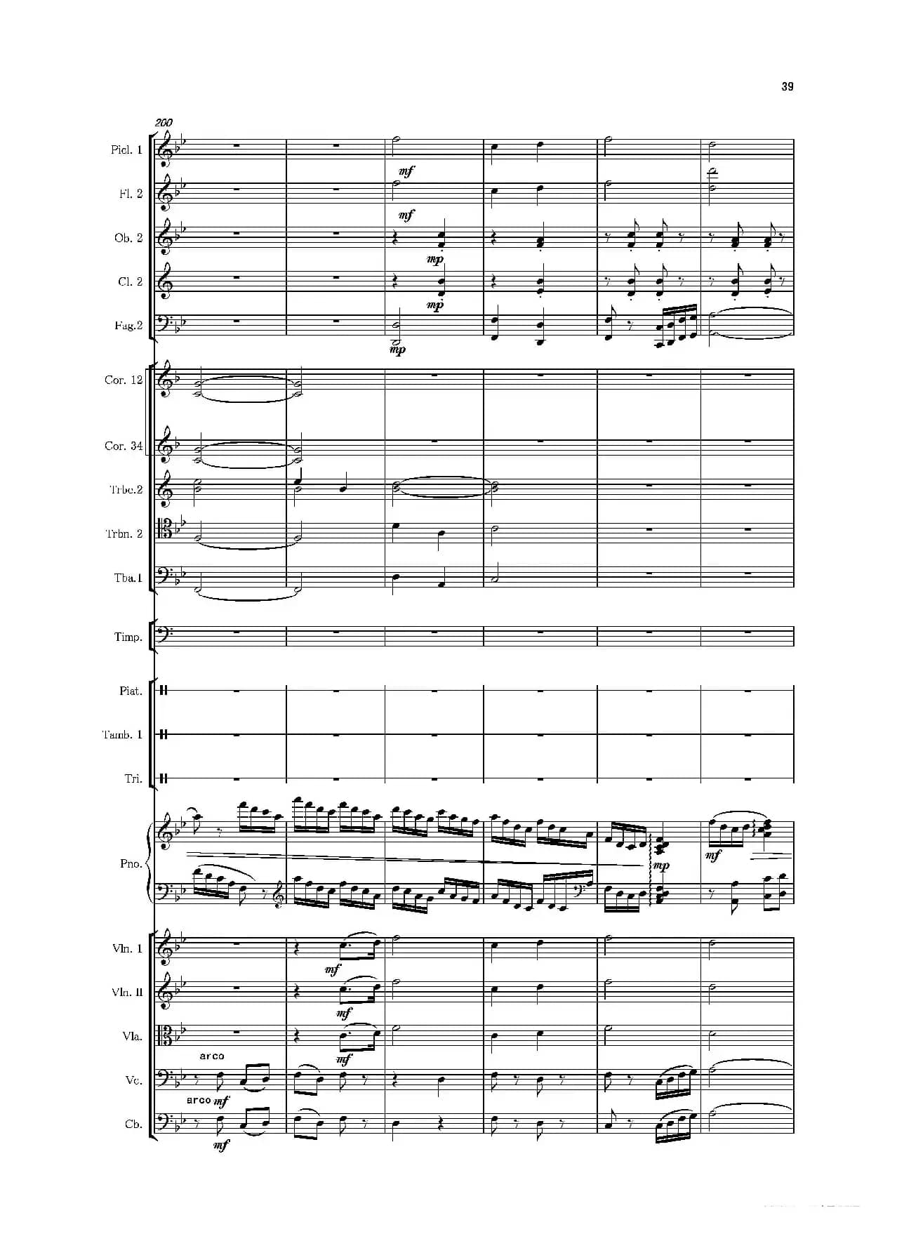 第二钢琴协奏曲（第一·二·三乐章）（管弦乐作品）