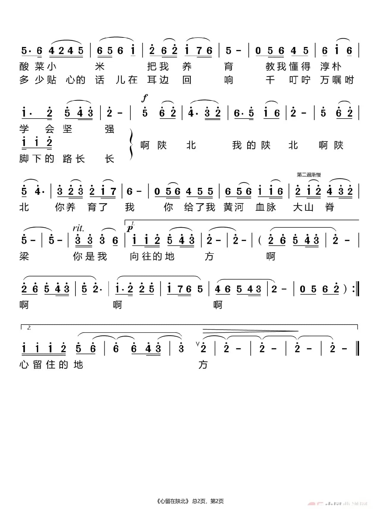 心留在陕北（王丽达）