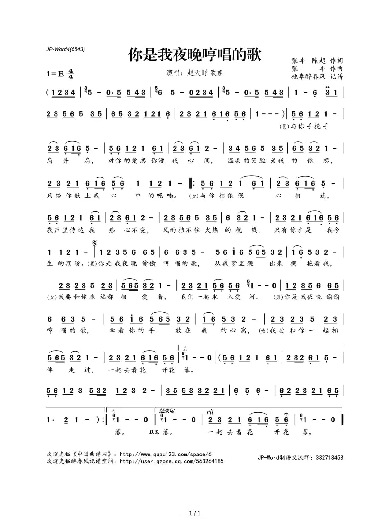 ​你是我夜晚哼唱的歌