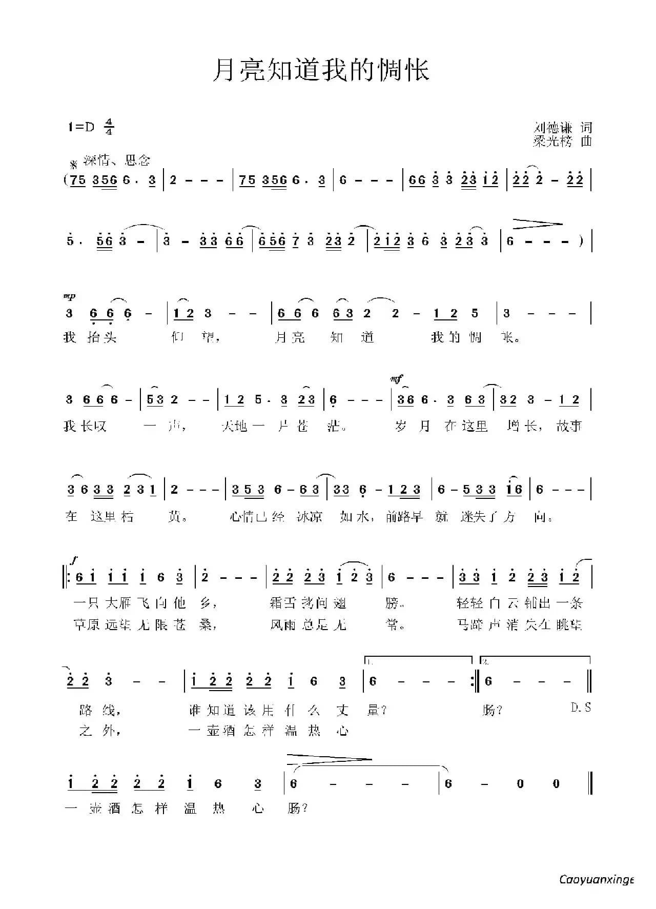 月亮知道我的惆怅