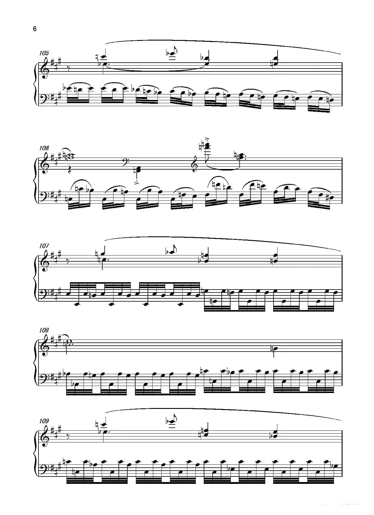 第六钢琴奏鸣曲Piano Sonata No.6（单乐章）