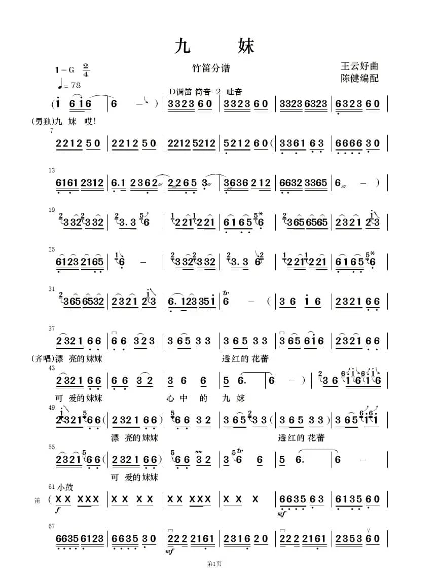 九妹（民乐合奏）