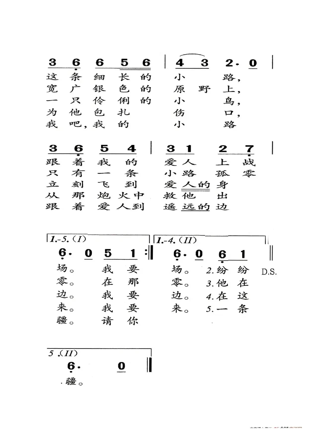 小路（老人适用）