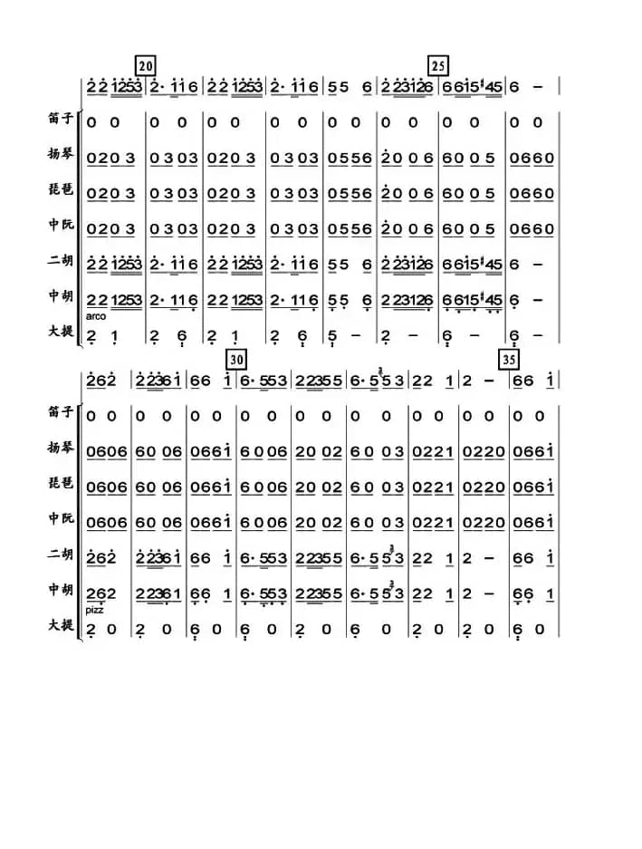 东西南北绣荷包（总谱）