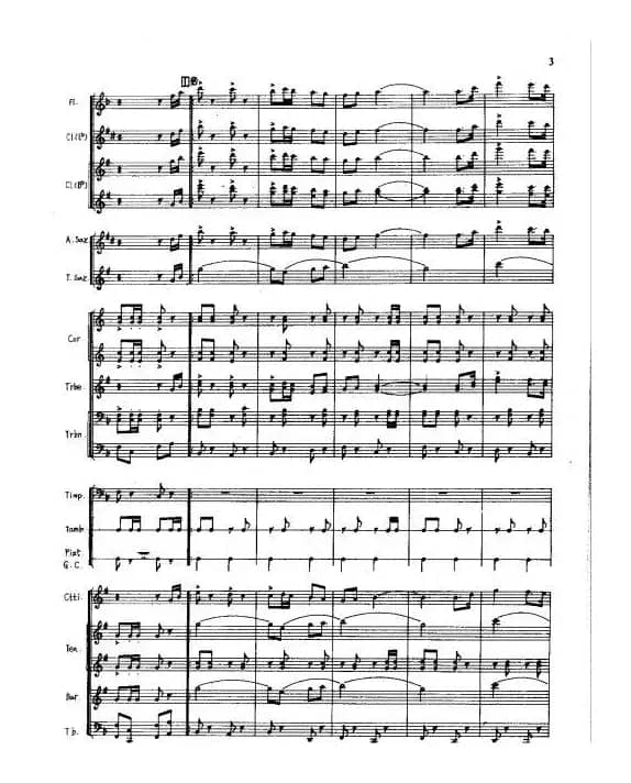 向国防现代化进军（军乐总谱线）01-05