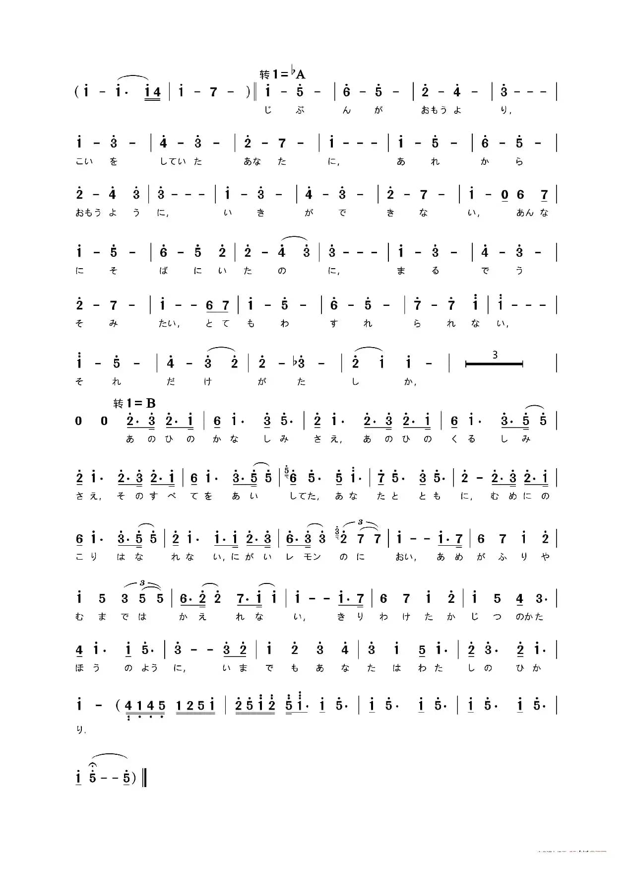 [日]Lemon（电视剧《非自然死亡》主题曲 / ドラマ「アンナチュラル」主題歌）