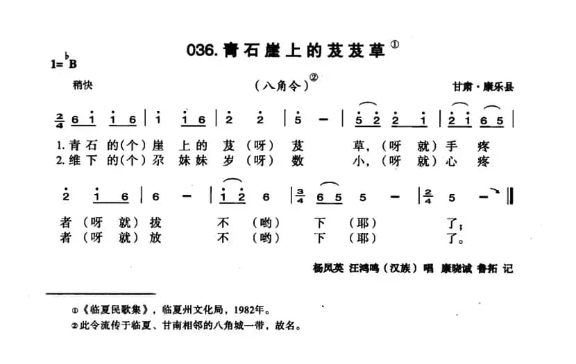 青石崖上的芨芨草