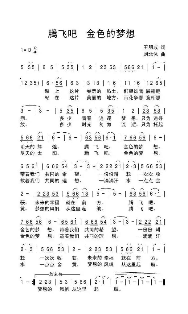 腾飞吧 金色的梦想