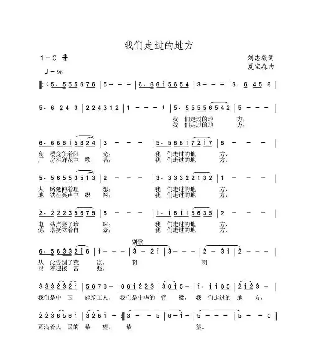 我们走过的地方