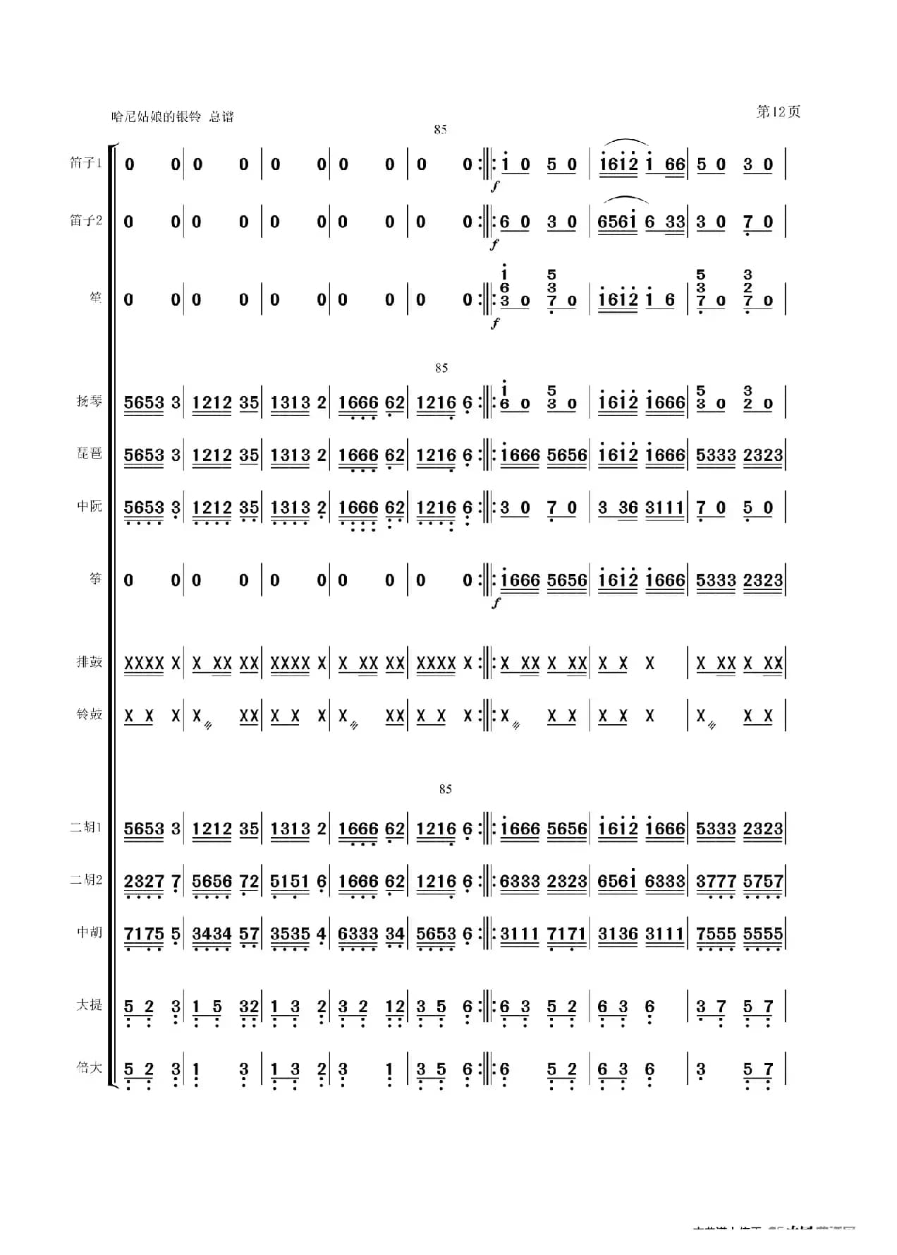 《哈尼姑娘的银铃》