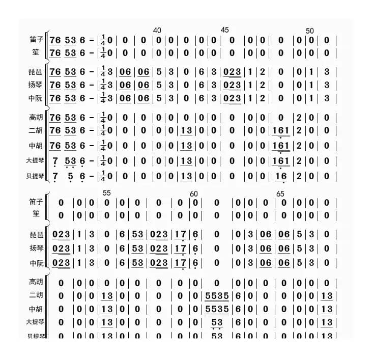 沁园春 雪（总谱）