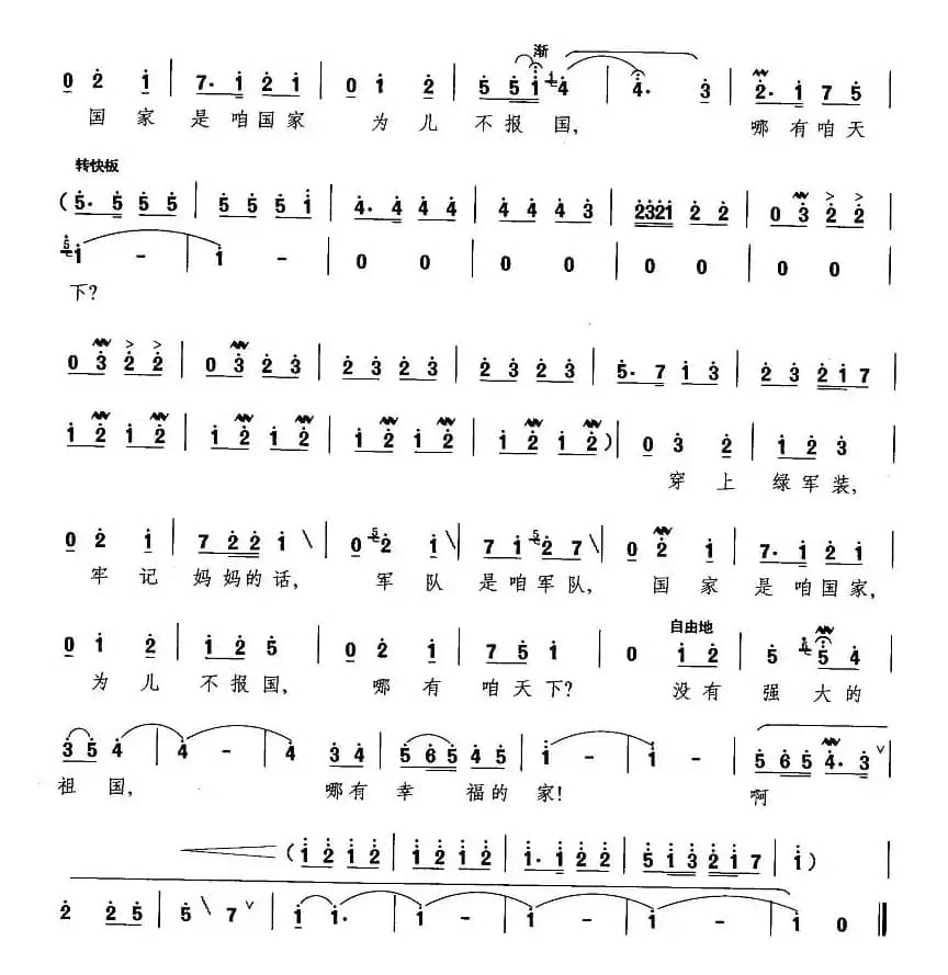 没有强大的祖国，哪有幸福的家