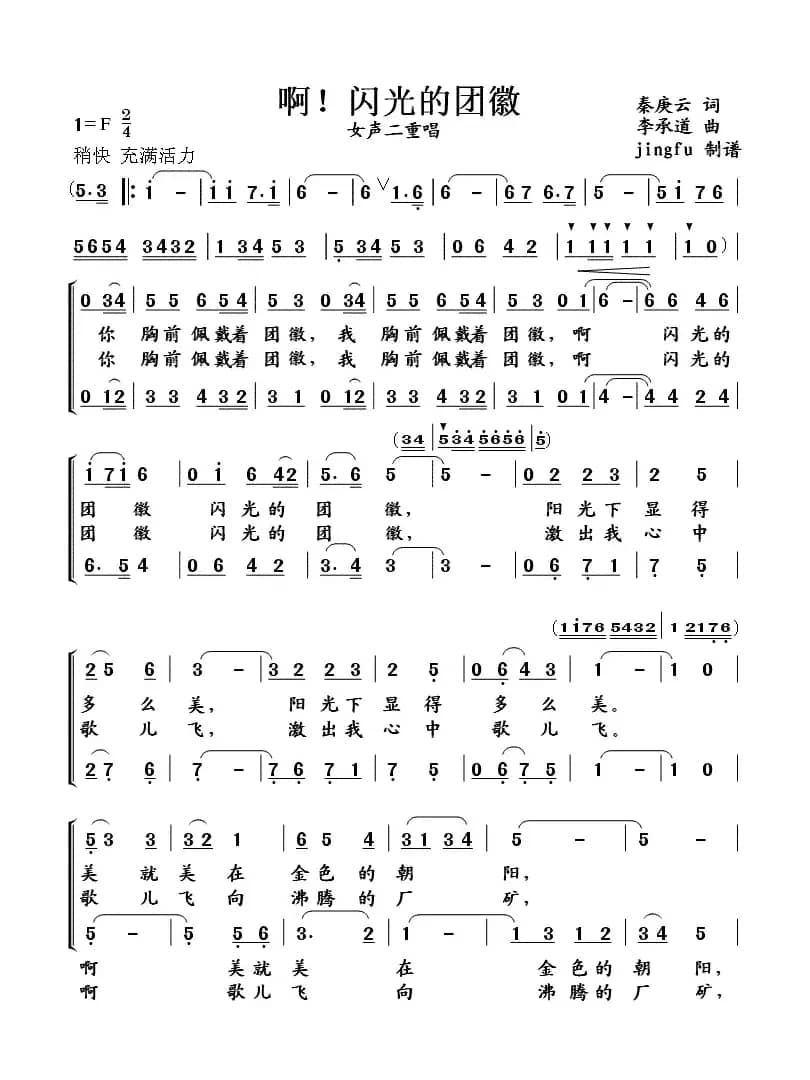 啊！闪光的团徽