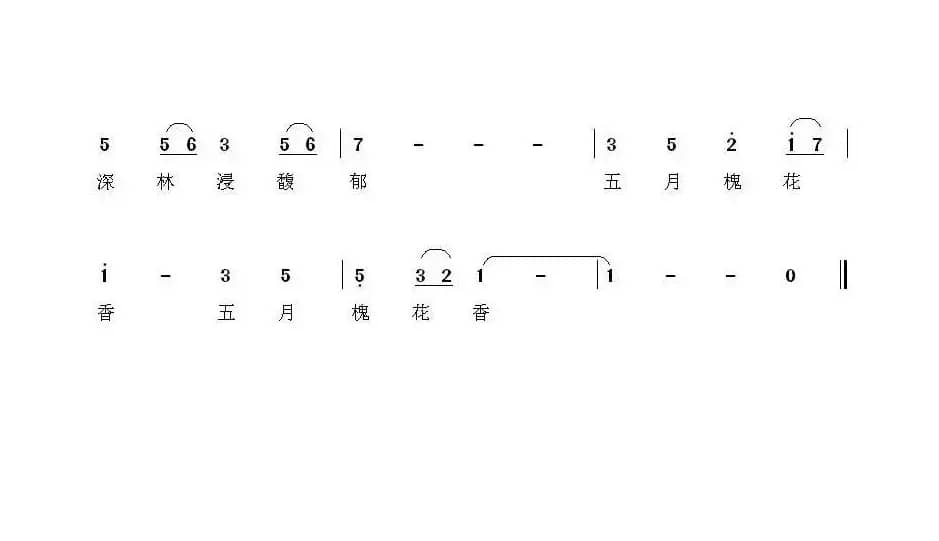 五月槐花香（杨福俊 词曲）