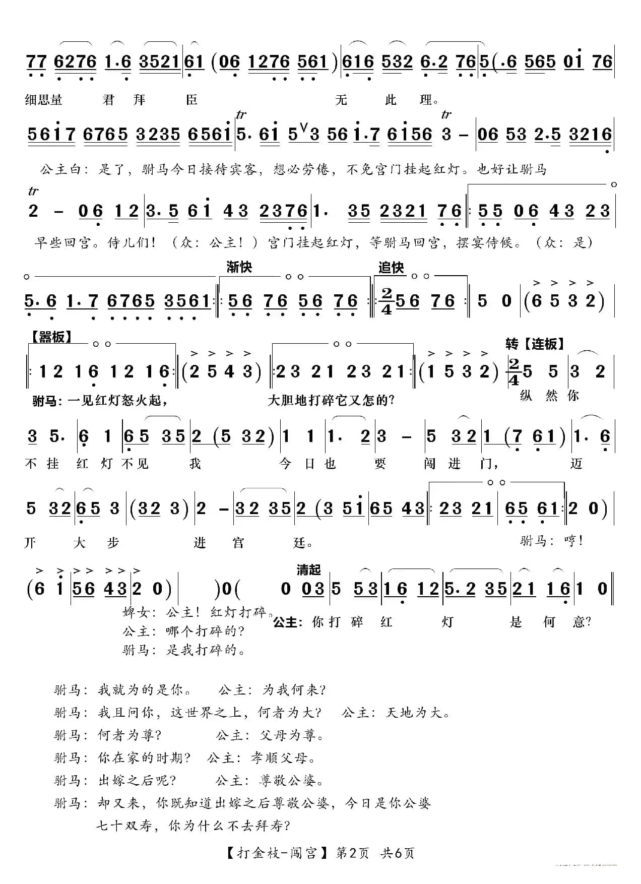 打金枝（闯宫）