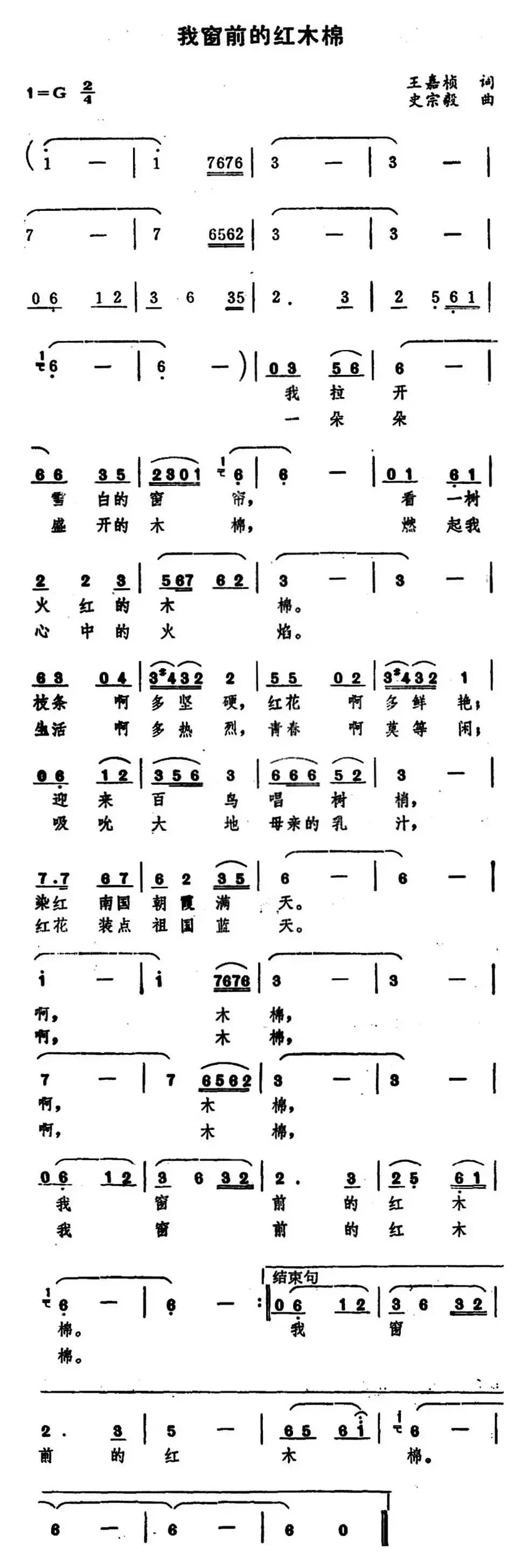 我窗前的红木棉