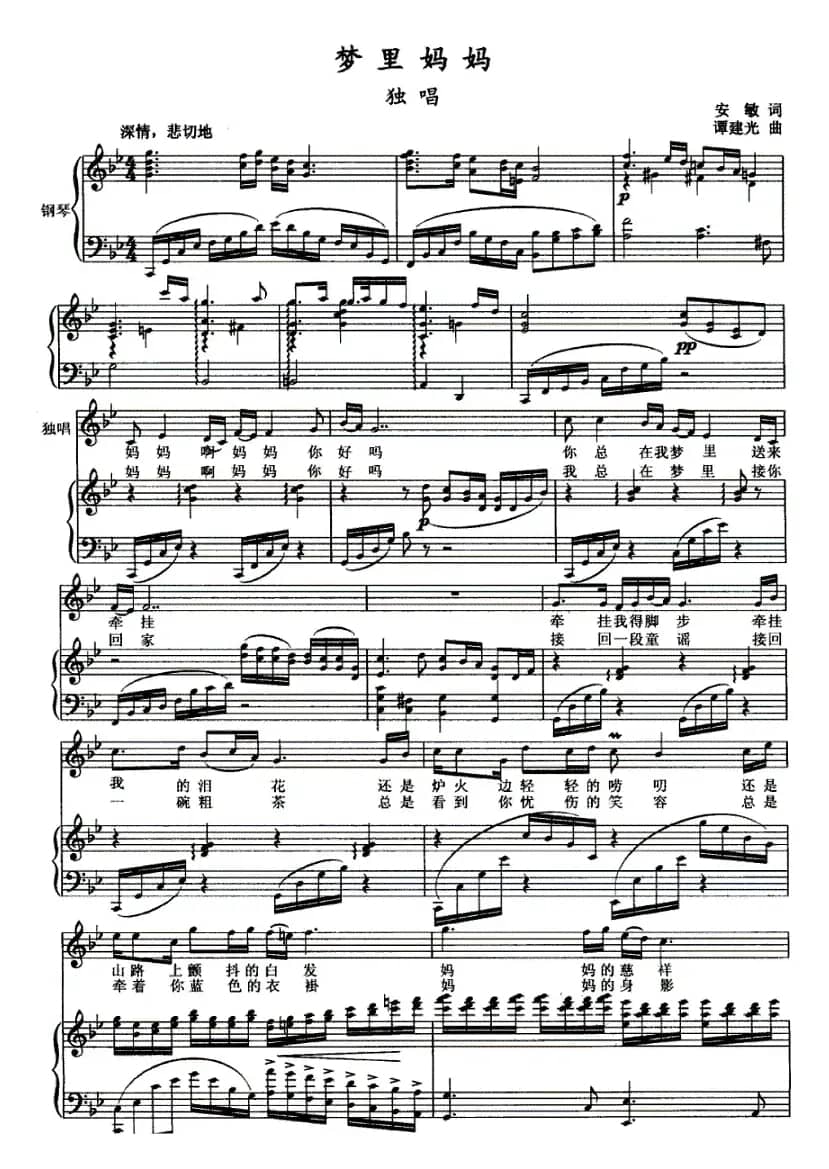 梦里妈妈（正谱）