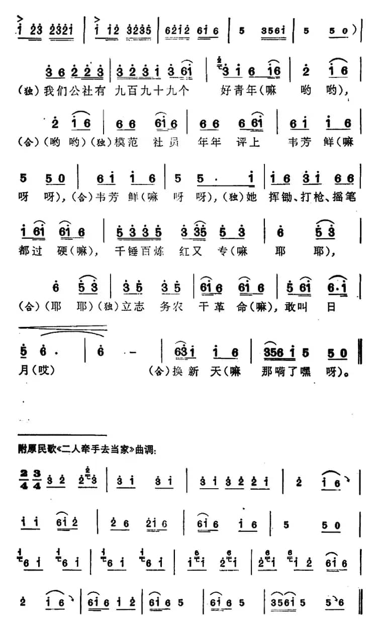 歌唱知青韦芳鲜