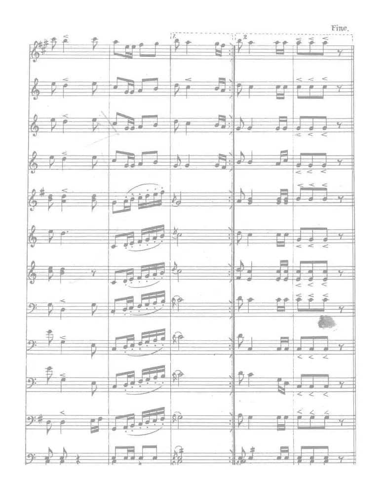 人民解放军进行曲(总谱)