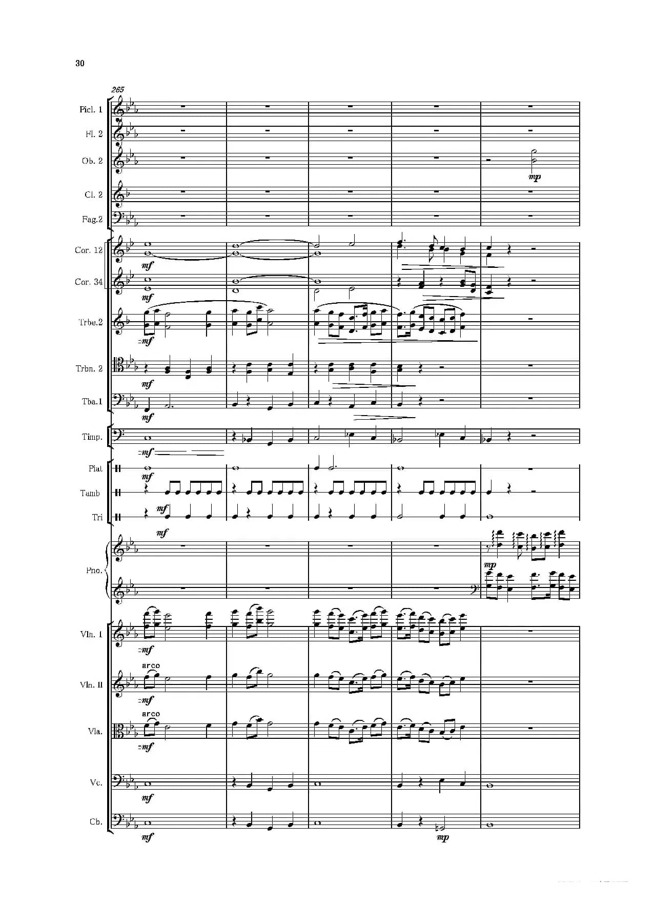 第二钢琴协奏曲（第一·二·三乐章）（管弦乐作品）