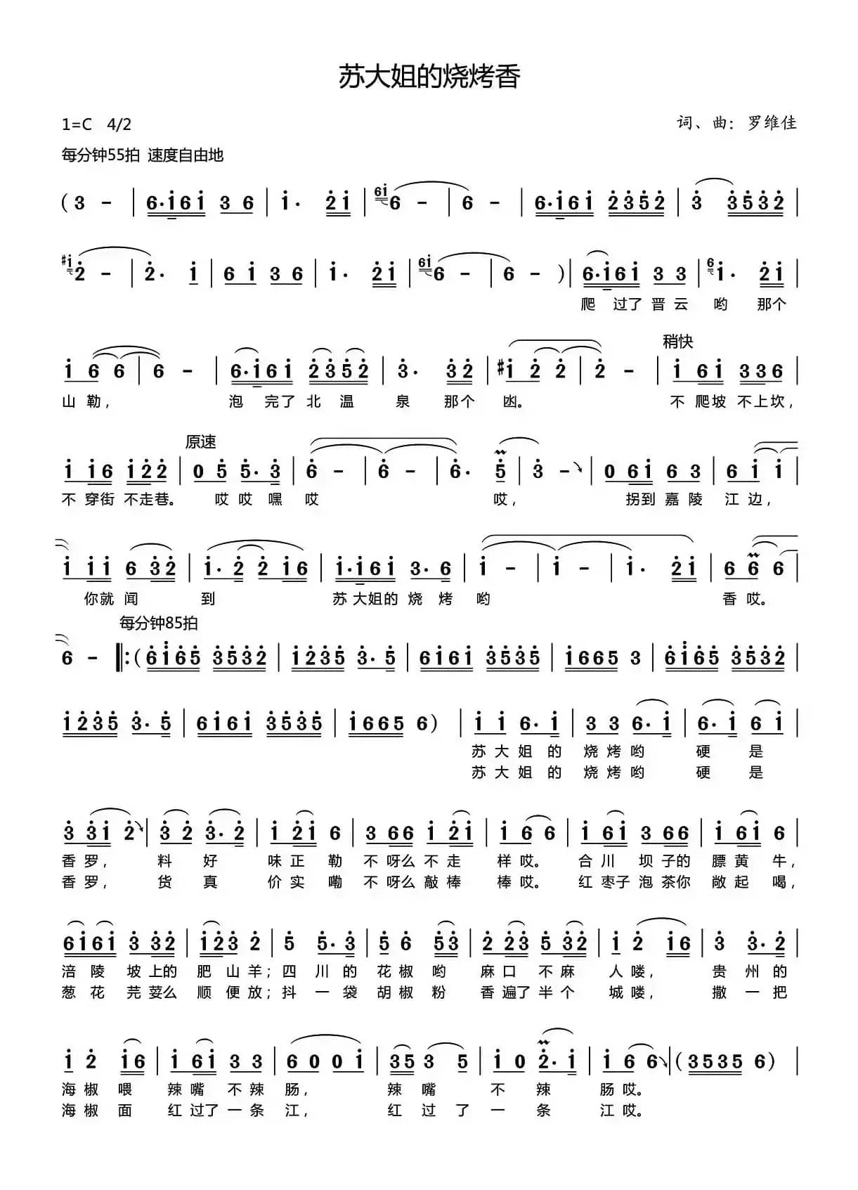 苏大姐的烧烤香