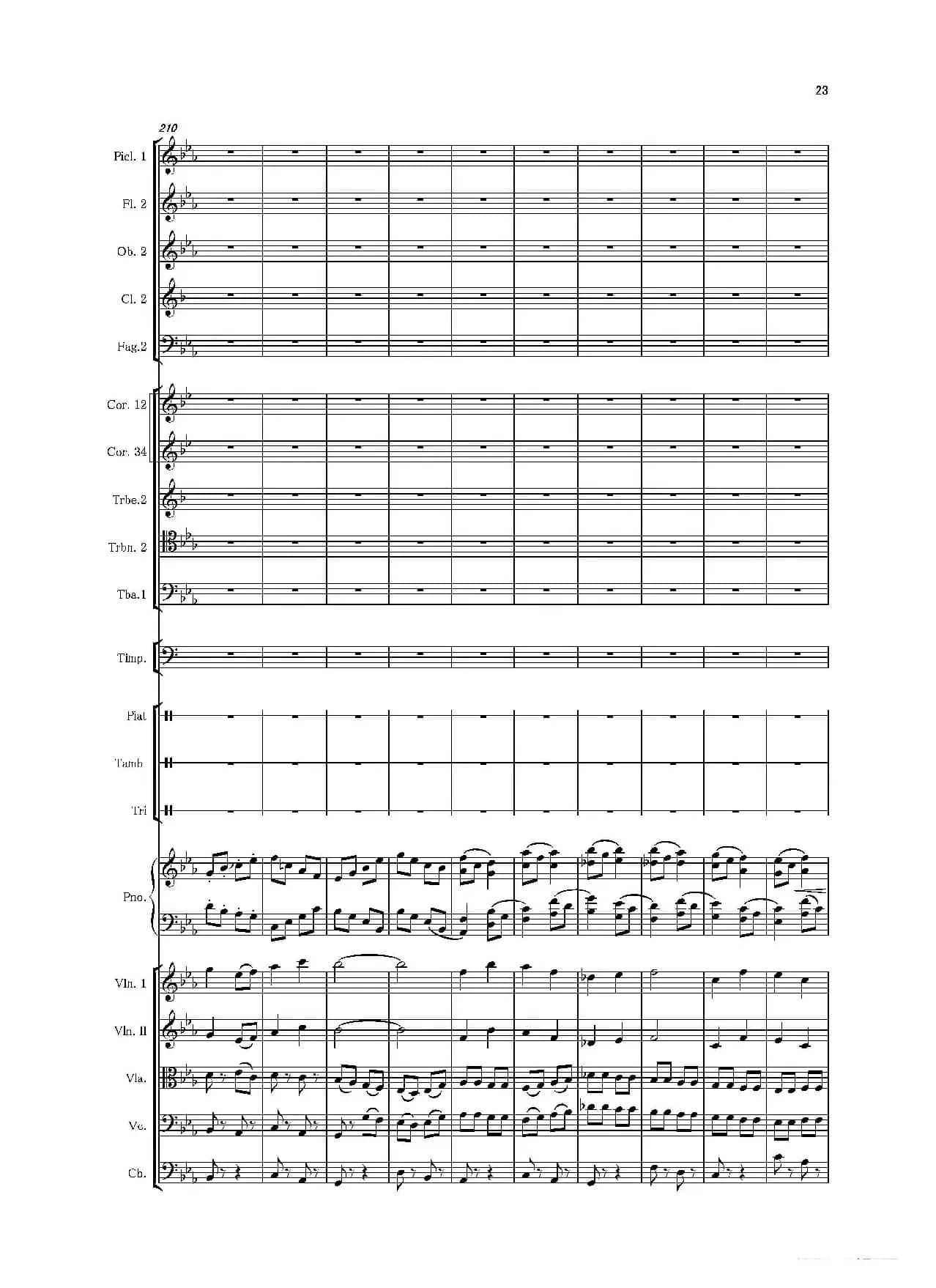 第二钢琴协奏曲（第一·二·三乐章）（管弦乐作品）