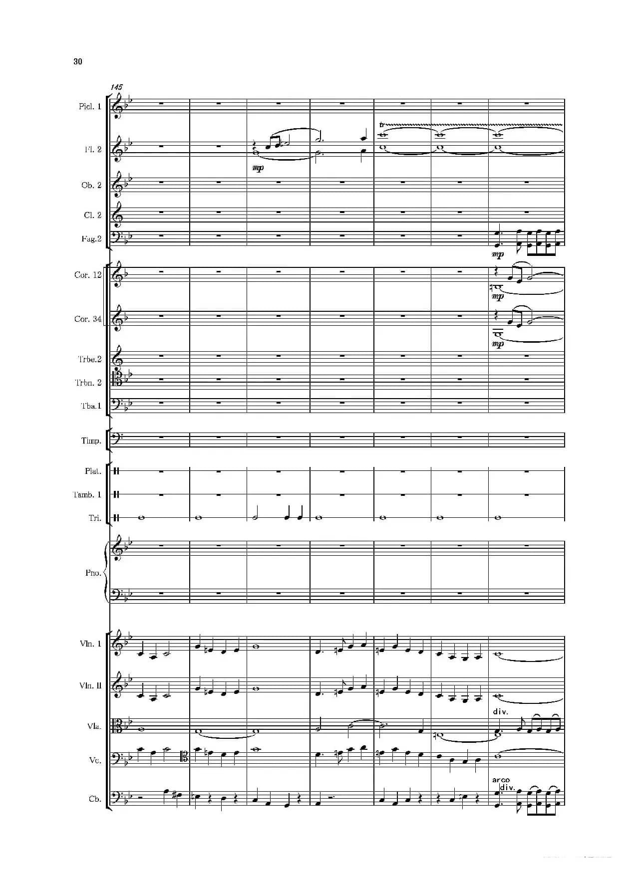 第二钢琴协奏曲（第一·二·三乐章）（管弦乐作品）